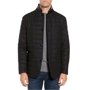 Rodd & Gunn | Men's Leighton Place Padded Field Coat in Coal Made in Italy XL